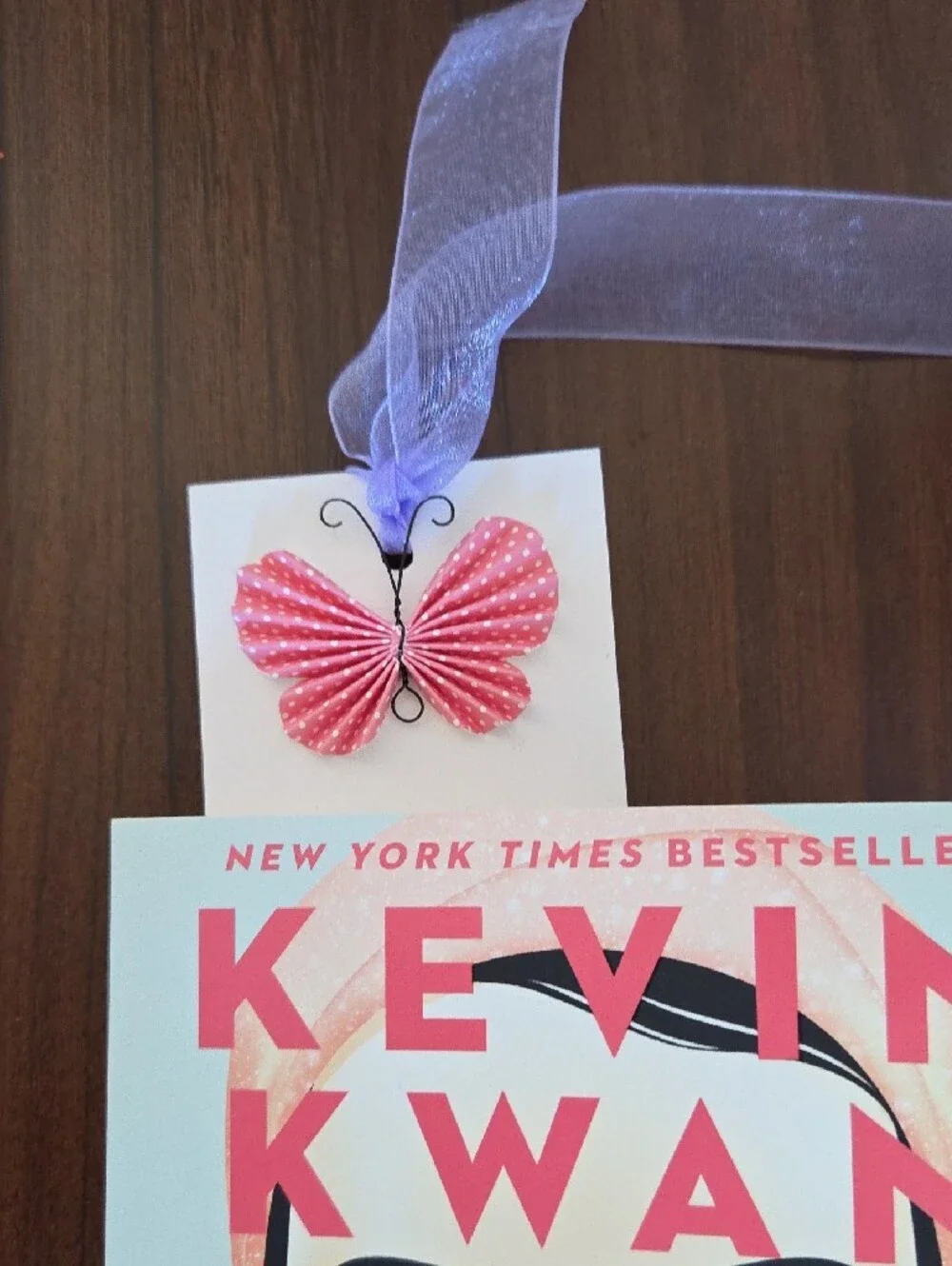 Handmade 'Dream' Ribbon Bookmarks - Pink & Purple Floral